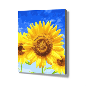 DIY painting Kit-Paint by numbers-Sunflower