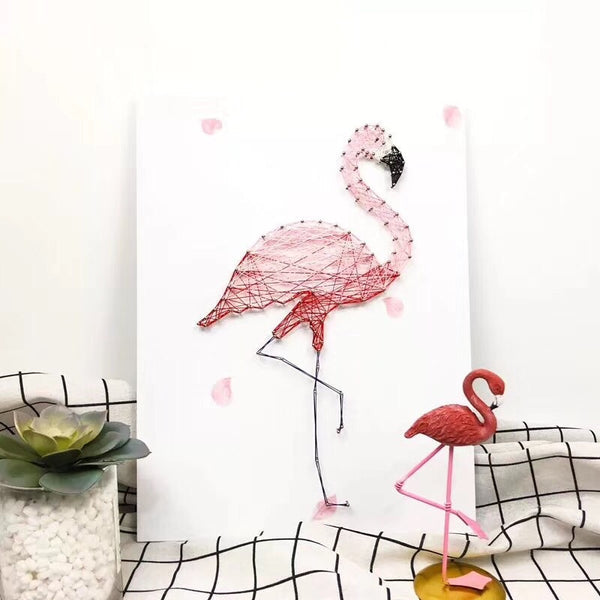 Flamingo-String art- DIY Kit