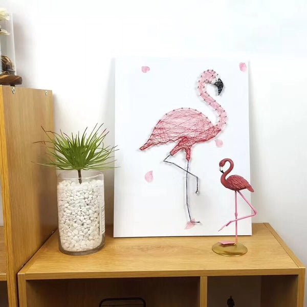 Flamingo-String art- DIY Kit