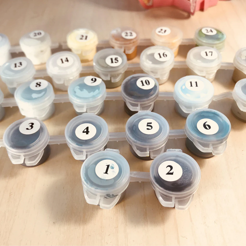 Frameless DIY painting Kit-Paint by numbers-Cat's world
