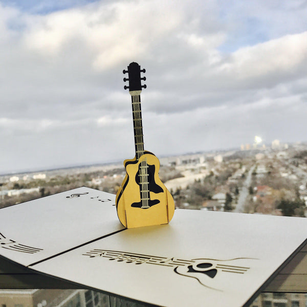 3D pop up card-Guitar