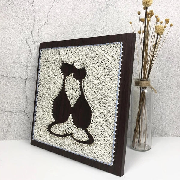 Cats-String art- DIY Kit – suncraftgifts